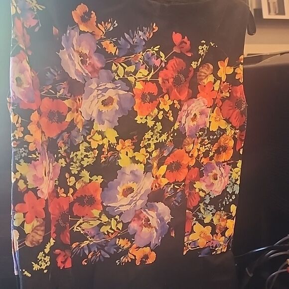 Heart Of HAUTE multicolor Black Floral Dress Size L - Picture 4 of 4